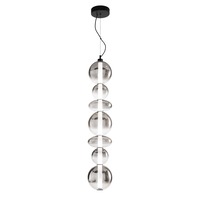 Dekorativní - FAN LED-KEMET-S7 Závěsné LED svítidlo KEMET černé 40W 4000lm 3000K 117,5 x 154,5 cm - FANEUROPE
