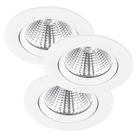 Kruhová - NOR 47580101 Vestavné svítidlo Fremont 2700K 3-Kit 3x5,5W LED bílá - NORDLUX