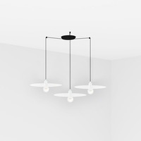 Dekorativní - FARO 68146-3L PLAT závěsné svítidlo, bílá, 3L - FARO