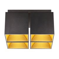 Downlight - NOR 2110430103 Ethan 4-Spot přisazené downlight svítidlo matná černá - NORDLUX