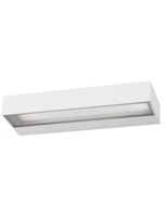 Nástěnná - NV 9027202 Venkovní nástěnné svítidlo FUNGO bílý hliník skleněný difuzor LED 12W 3000K 220-240V 120st. IP65 světlo dolů - NOVA LUCE