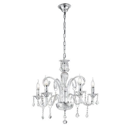 Dekorativní - FAN I-246/00200 Závěsné svítidlo Cristallo, průhledné, 5 x E14, 66 x 135 cm - FANEUROPE - foto 1