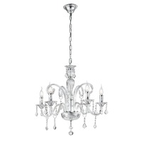 Dekorativní - FAN I-246/00200 Závěsné svítidlo Cristallo, průhledné, 5 x E14, 66 x 135 cm - FANEUROPE