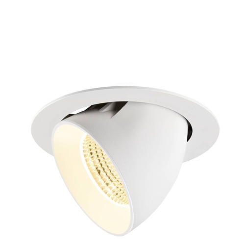 Kruhová - LA 1009898 NUMINOS® GIMBLE XL Stropní vestavné svítidlo, 3000 K, 55°, bílá - BIG WHITE (SLV) - foto 1