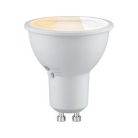 GU10/GZ10 - P 29284 Standard 230V LED reflektor GU10 Dip Switch 6,9W 2700 - 4000K bílá - PAULMANN