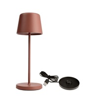 Na stůl - IMPR 620204 Deko-Light nabíjecí svítidlo - sada Canis Mini terakota + nabíjecí základna - LIGHT IMPRESSIONS