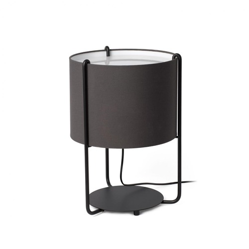 Stolní lampy dekorační - FARO 24020-32 DRUM černá/šedá stolní lampa - FARO - foto 1