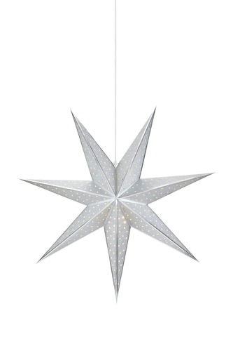 Interiérové dekorace - MAR 705788 Glitter stříbrná závěsná hvězda 75 cm - Markslöjd - foto 1