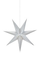 Interiérové dekorace - MAR 705788 Glitter stříbrná závěsná hvězda 75 cm - Markslöjd