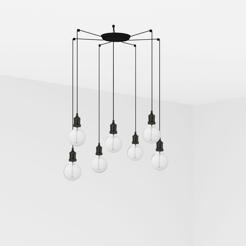 Subtilní - FARO 64135-7L ART závěsné svítidlo, černá, 7L - FARO - foto 1