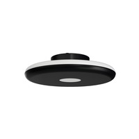 Kruhová - OS ZET60526 ZETA 1 PF stropní/nástěnné plastové svítidlo černá IP40 4000 K 31W LED - OSMONT
