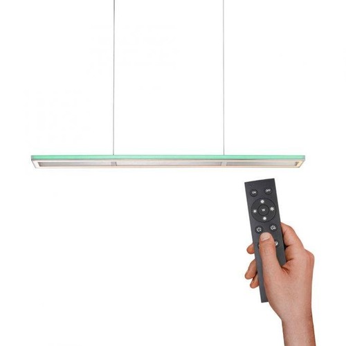 Podélná - PN 2050-95 HELIX LED závěsné svítidlo, barva hliník, dálkový ovladač, RGB, CCT, paměť 2700-5000K - PAUL NEUHAUS - foto 1