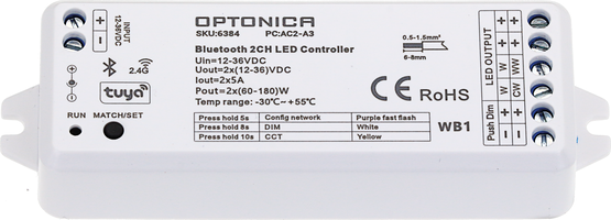 Stmívače a regulátory LED - Bluetooth a RF LED kontrolér