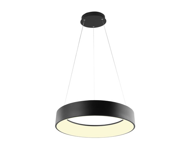Kruhová - FAN LED-NOAH-S60-NER Závěsné svítidlo LED NOAH černá 60 W 8000 lm CCT 60 x 60 x 150 cm - FANEUROPE - foto 1
