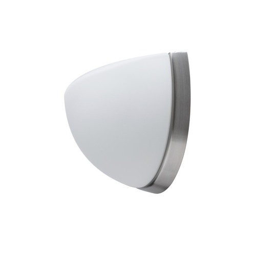 Dekorativní - OS NEL59452 NELA DL1 nástěnné skleněné svítidlo kartáčovaná nerez / bílá IP43 3000 K 7W LED - OSMONT - foto 1