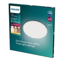 Kruhová - PH 8719514327146 LED Stropní přisazené svítidlo Philips Superslim CL550 8719514327146 36W 3600lm 2700K IP20 55cm bílé, 3-krokové stmívání - PHILIPS (929002667201)