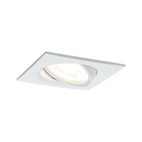 Koupelnová - P 93435 Vestavné svítidlo LED Nova hranaté 1x6,5W GU10 bílá mat nastavitelné - PAULMANN