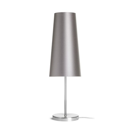 Stolní lampy dekorační - RED R14052 NYC/CONNY 15/30 stolní Monaco holubí šeď/stříbrné PVC/nikl 230V E27 7W - RED - DESIGN RENDL - foto 1