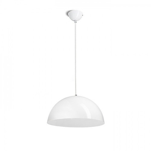Polokoule - RED R11707 MONROE 40 závěsná lesklá bílá/bílá  230V E27 42W - RED - DESIGN RENDL - foto 1