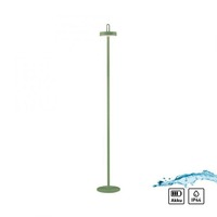 Dekorační - LD 19311-43 AMAG LED stojací svítidlo na baterie zelené dotykový stmívač IP44 do interiéru i na zahradu 2700K - JUST LIGHT