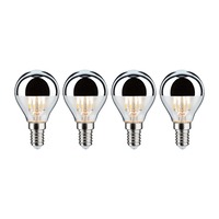 E14 - P 5077 Modern Classic Edition set LED kapka zrcadlový svrchlík E14 230V 4x4,8W 2700K stmívatelné zrcadlový svrchlík stříbrná - PAULMANN