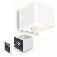 Nepřímé osvětlení - BRI 3879016 Borra nástěnné svítidlo - 1,5W, 100lm, bezdrátové, LED, s pohybovým čidlem, bílé - BRILONER