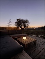 Na baterie - NV 9002876 Venkovní stolní lampa JIGRA černý hliník a akryl LED 2W 3000K 3,7V 306st. IP54 vypínač na těle / USB kabel - NOVA LUCE