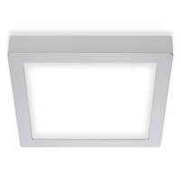 Hranatá - BRI 7118-414 LED stropní svítidlo, 22,5 cm, 16,5 W, matný chrom - BRILONER