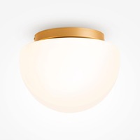 Kruhová - M MOD270CL-01G Stropní svítidlo Glassy E27 60W opálové sklo zlatá kov - MAYTONI