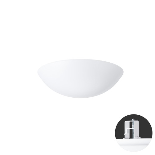 Koupelnová - OS TIT65004 TITAN V1 stropní/nástěnné plastové polovestavné svítidlo bílá IP44 3000 K 18W LED HF - OSMONT - foto 1