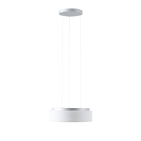 Kruhová - OS ERI71343 ERIS LE3 závěsné skleněné svítidlo stříbrná / bílá IP40 3000/4000 K 24W LED - OSMONT