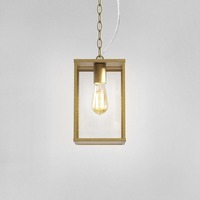 Hranatá - AST 1095035 Závěsné svítidlo Homefield Pendant 240 12W E27 mosaz - ASTRO Lighting