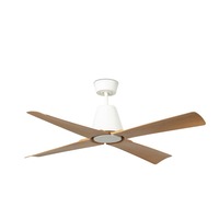 Ventilátory - FARO 34105-130 TYPHOON M LED LED stropní ventilátor bílá/dřevo - FARO