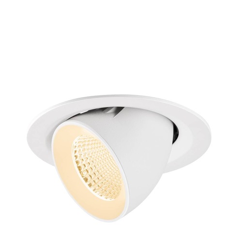 Kruhová - LA 1009554 NUMINOS® GIMBLE M Stropní vestavné svítidlo, 2700 K, 40°, bílá - BIG WHITE (SLV) - foto 1