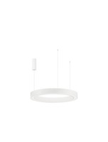 Kruhová - NV 9345641 Závěsné svítidlo MORBIDO bílý hliník a akryl LED 60W 230V 2700K - 4000K IP20 vč. dálkového ovládání stmívatelné Tuya - NOVA LUCE