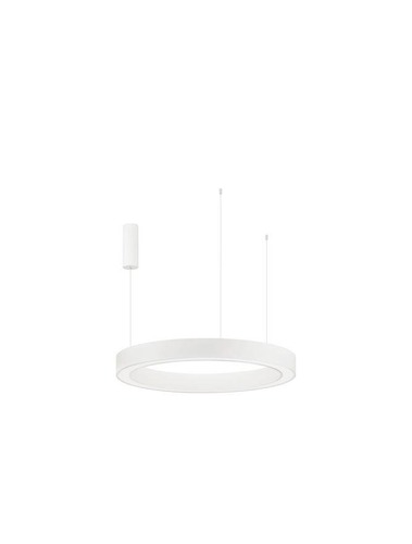 Kruhová - NV 9345641 Závěsné svítidlo MORBIDO bílý hliník a akryl LED 60W 230V 2700K - 4000K IP20 vč. dálkového ovládání stmívatelné Tuya - NOVA LUCE - foto 1