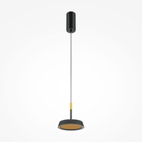 Kruhová - M MOD041PL-L15GB3K Závěsné svítidlo El 3000K 12W 650lm zlatá/černá hliník teplá bílá - MAYTONI