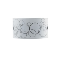 Nepřímé osvětlení - FAN I-KARMA-AP3520 Nástěnné svítidlo Karma, bílé/černé, 2 x E27, 35 x 10,5 x 20 cm - FANEUROPE