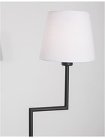 Stojací lampy - NV 9919153 Stojací lampa SAVONA černý hliník E27 1x12W 230V IP20 bez žárovky - NOVA LUCE