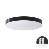 Koupelnová - OS DEL69877 DELIA CV3 stropní/nástěnné plastové polovestavné svítidlo bílá / černá IP44 4000 K 32W LED - OSMONT