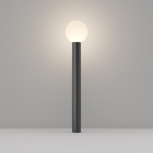 Sloupková - M O598FL-01B Venkovní stojací svítidlo Bold E27 60W černý hliník IP54 - MAYTONI - foto 1