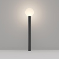 Sloupková - M O598FL-01B Venkovní stojací svítidlo Bold E27 60W černý hliník IP54 - MAYTONI