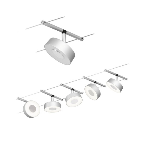 Sady - P 94475 LED lankový systém Circle základní sada 5x5W 3000K 230/12V matný chrom/chrom - PAULMANN - foto 1