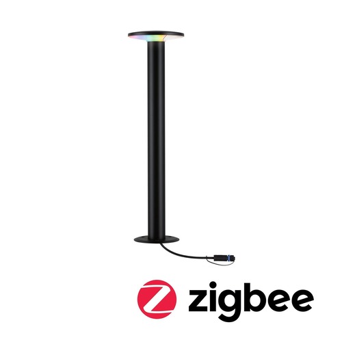 Sloupková - P 94750 Plug &amp; Shine LED stojací svítidlo Smart Home Zigbee Plate IP44 RGBW+ 5W antracit - PAULMANN - foto 1