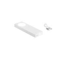 Přisazená - FAN LEDBAT-GTO Nabíjecí podlinkové LED svítidlo GTO, bílý polykarbonát, LED 1 W, 105 lm, 3000 K, USB/senzor, 6 x 18 x 1,7 cm - FANEUROPE