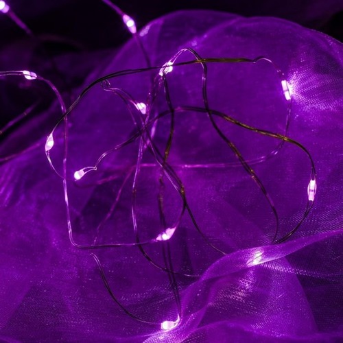 LED osvětlení na BATERIE - DLED BL22P DECOLED LED světelný řetěz na baterie, růžová, 20 diod, 2,3 m - foto 1