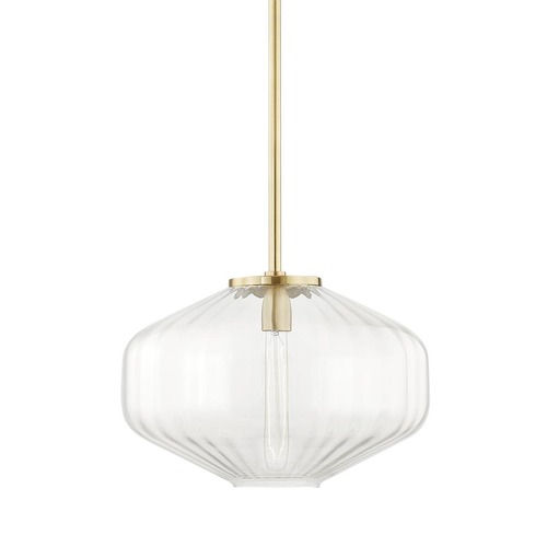 Koule - HVLG 1518-AGB-CE Závěsné svítidlo BENNETT ocel staromosaz E27 1x40W - HUDSON VALLEY - foto 1