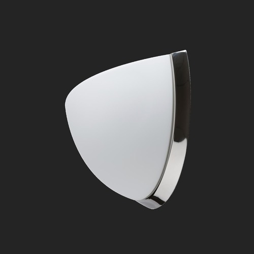 Dekorativní - OS NEL59956 NELA DL2 nástěnné skleněné svítidlo nerez leštěná / bílá IP43 4000 K 15W LED HF (původní kód OS 59956) - OSMONT - foto 1