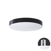 Koupelnová - OS DEL69365 DELIA CV2 stropní/nástěnné plastové polovestavné svítidlo bílá / černá IP44 3000 K 24W LED - OSMONT