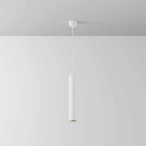 Válec - M P072PL-L12W4K-1 Závěsné svítidlo Focus LED 4000K 12W studená bílá 1050lm bílý hliník - MAYTONI - foto 1